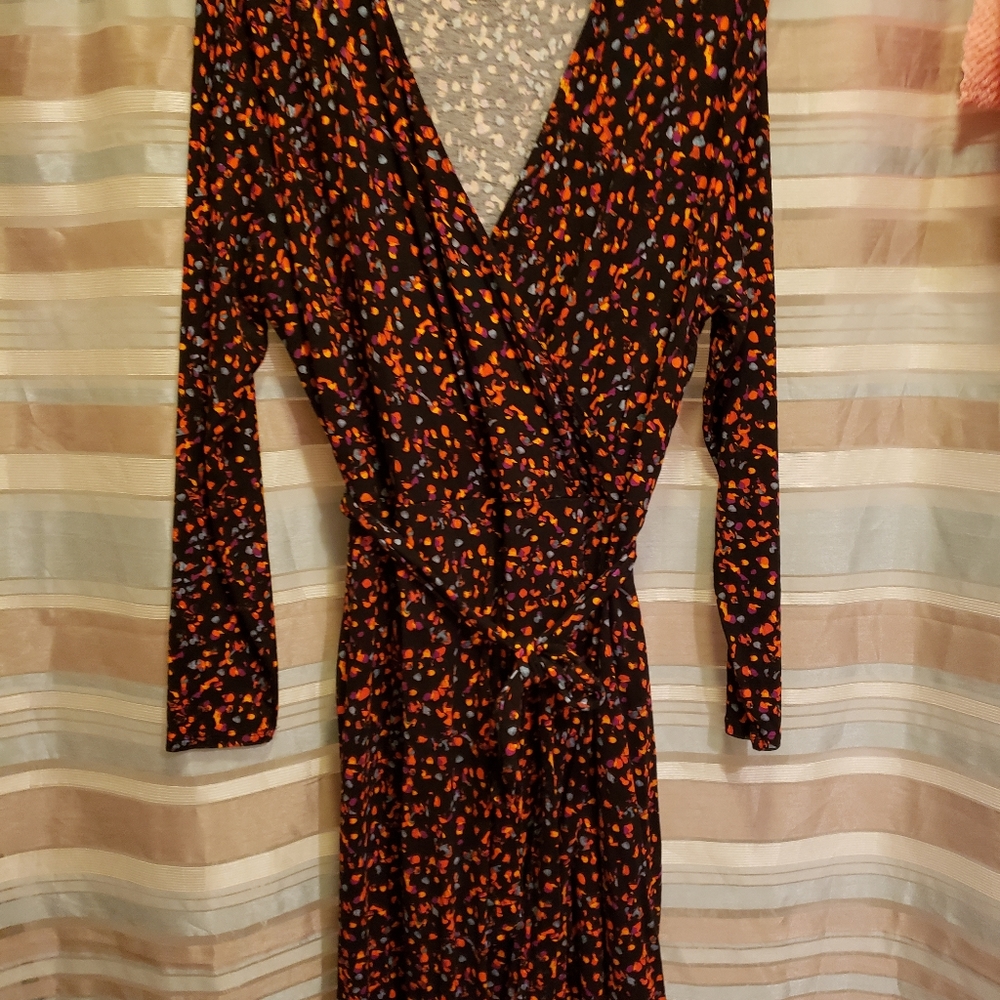 Faux wrap dress